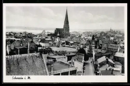 AK Schwerin i. M., Totale aus der Vogelschau
