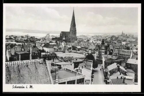 AK Schwerin i. M., Totale aus der Vogelschau