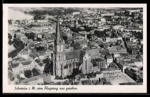 AK Schwerin, vom Flugzeug aus gesehen