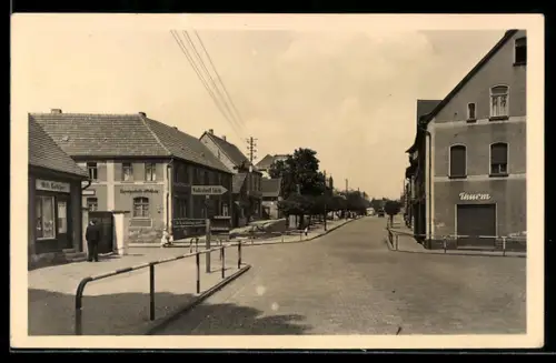 AK Helbra, Strassenpartie mit Geschäften