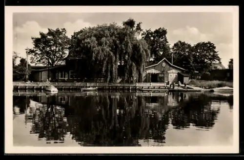 AK Greifswald, Bootshaus am Ryck