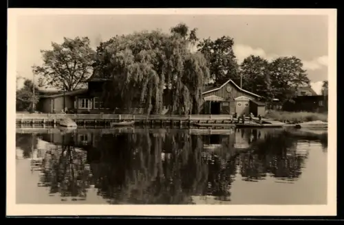 AK Greifswald, Bootshaus am Ryck