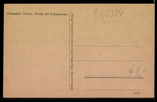 AK Prerow, Ruderboot, Kirche