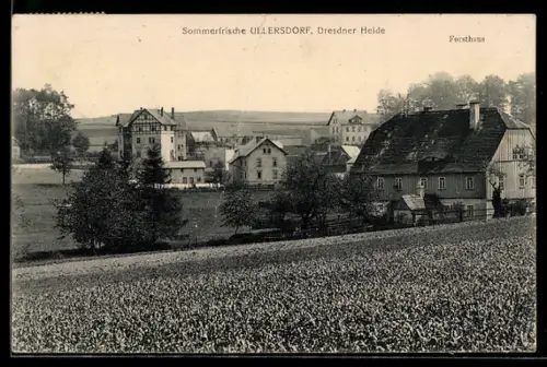 AK Ullersdorf, Teilansicht mit Forsthaus
