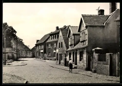 AK Biederitz, Breite Strasse mit Kreuzung