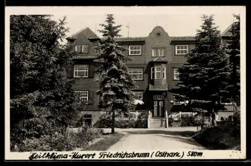 AK Friedrichsbrunn /Ostharz, Weg zum Kurhaus