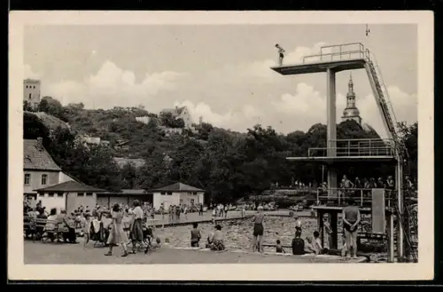 AK Bad Frankenhausen, Blick in das Soleschwimmbd