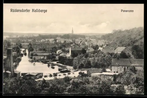 AK Rüdersdorf, Rüdersdorfer Kalkberge, Panorama