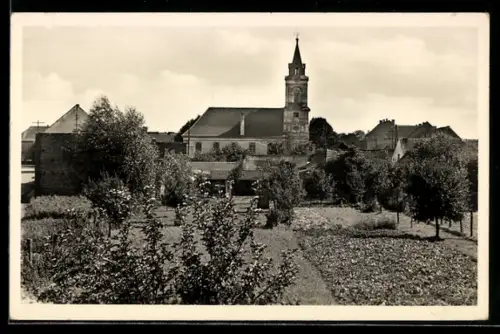 AK Müllrose, Blick zur Stadt
