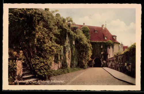 AK Altenburg / Thür., Hinteres Schlosstor