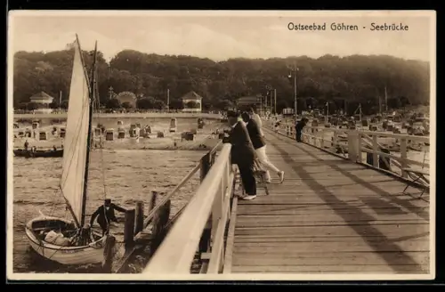 AK Göhren / Ostseebad, Seebrücke