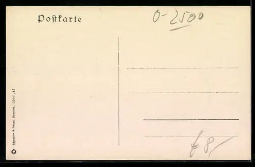 AK Rostock, Passanten vor dem Rathaus