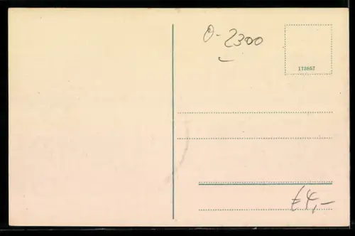 AK Stralsund, Knieperteich mit Kirche