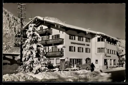 AK Prien a. Chiemsee, Hotel Ruhpoldinger Hof im Schnee