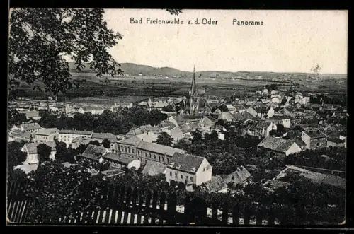 AK Bad Freienwalde, Panorama mit Kirche