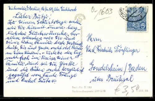 AK Eichwalde, Rathaus, Kirche, Bahnhofstrasse