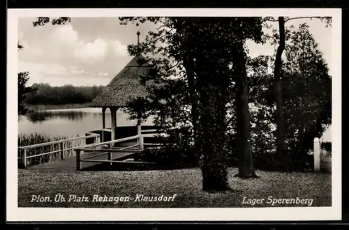 AK Sperenberg, Lager, Pion. Üb. Platz Rehagen-Klausdorf
