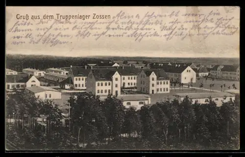 AK Zossen, Truppenlager, Teilansicht