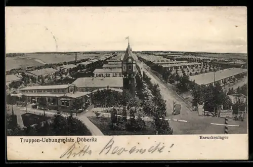 AK Döberitz, Barackenlager auf dem Truppenübungsplatz