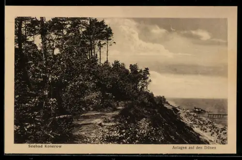 AK Koserow, Anlagen auf den Dünen