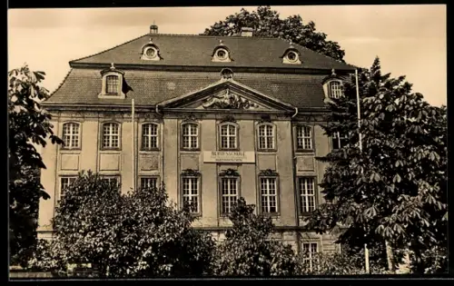 AK Martinskirchen /Liebenwerda, Schloss, jetzt Berufsschule für Splitterberufe