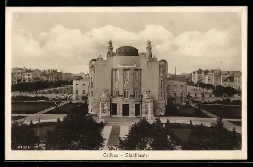 AK Cottbus, Blick auf das Stadttheater