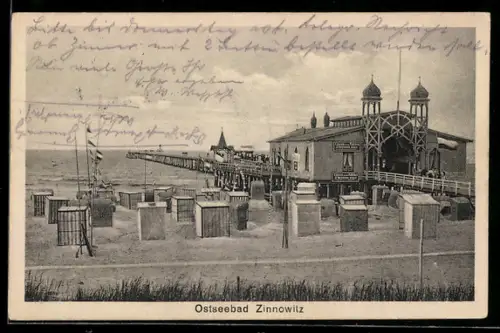 AK Zinnowitz, Ostseebad, Strandpartie