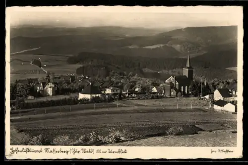 AK Wasserberg /Thür. Wald, Turmblick mit Kirche