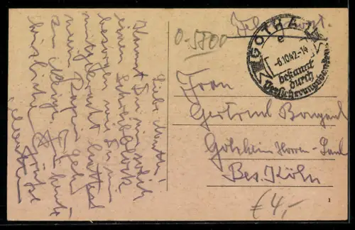 AK Gotha, Post mit Loge