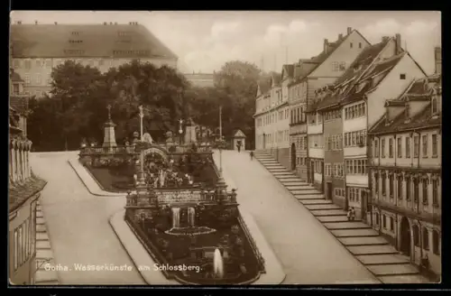 AK Gotha, Wasserkünste am Schlossberg