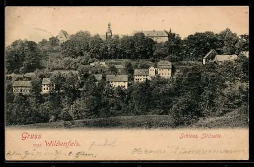 AK Wildenfels, Schloss, Südseite
