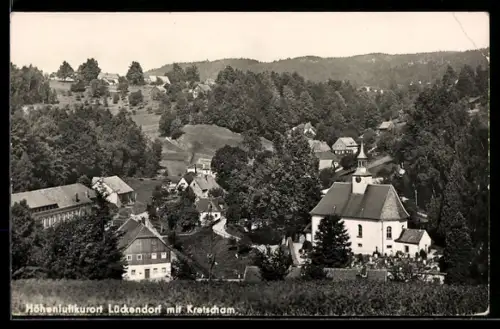 AK Lückendorf, Ortsansicht mit Kretscham