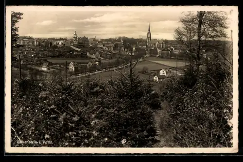 AK Falkenstein i. Vgtld., Ortsansicht aus der Vogelschau