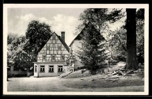 AK Kleinolbersdorf, Gasthaus Sternmühle, Inh. Bruno Bergt