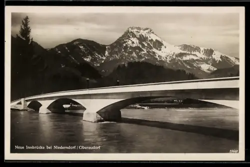 AK Niederndorf /Oberaudorf, Neue Innbrücke