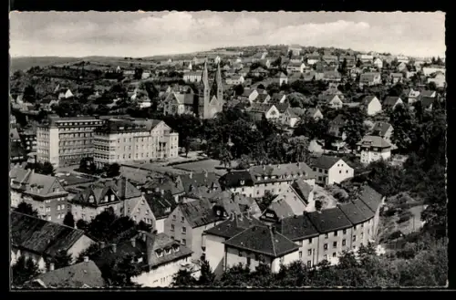 AK Siegen i. W., Blick auf Giersberg, Marien-Krankenhaus, Michaelkirche