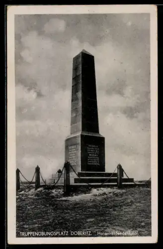 AK Döberitz, Truppenübungsplatz, Hasenheisendenkmal