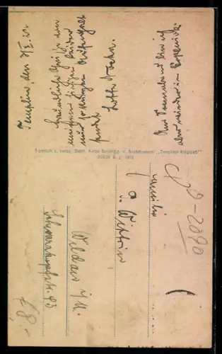 AK Templin, Partie an der Stadtmauer