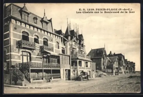 AK Paris-Plage /P.-de-C., Les Chalets sur le Boulevard de la Mer