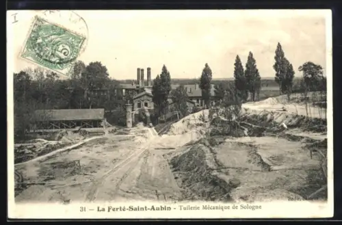 AK La Ferté-Saint-Aubin, Tuilerie Mécanique de Sologne