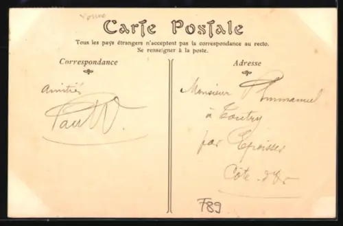 AK Avallon, La Rue de Lyon