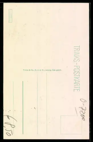 AK Borna /Leipzig, Inneres der Kirche