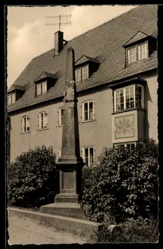 AK Marienberg, Distanzsäule am Zschopauer Torturm