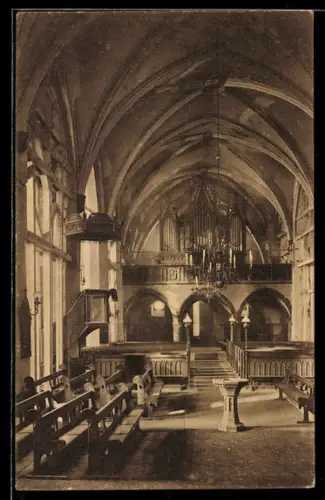 AK Eisleben, St. Andreas-Kirche mit Lutherkanzel