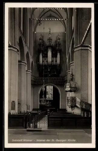AK Wismar, Inneres der St. Georgen-Kirche