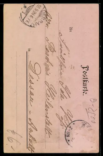 AK Rostock, Markt mit Marienkirche