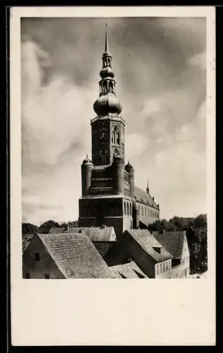 AK Greifswald, Blick zur Nikolaikirche