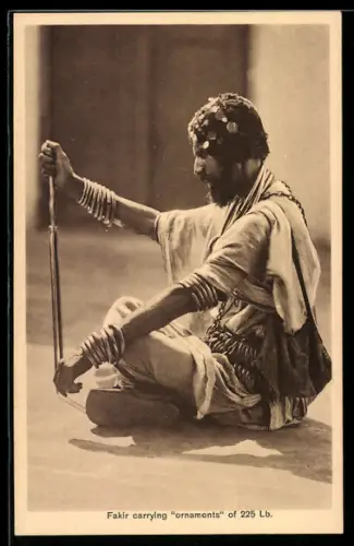AK Fakir carrying ornaments