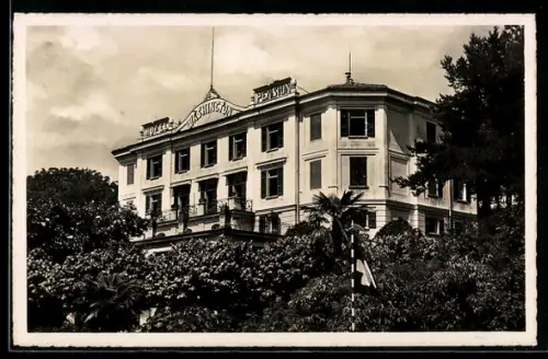 AK Lugano, Kocher`s Hotel Washington, Aussenansicht