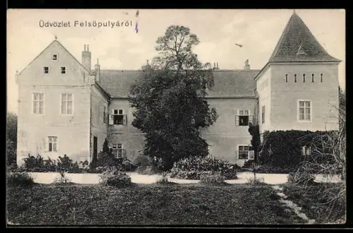 AK Felsöpulyá, Ansicht vom Schloss